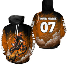 Load image into Gallery viewer, Custom Motocross Hoodie for Men Women Dirt Bike Racing Hoodie Custom Riding Shirt MH413