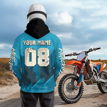 Load image into Gallery viewer, Blue Wolf Motocross Hoodie Custom for Adult Men Women Dirt Bike Racing Hoodie Shirt MH418