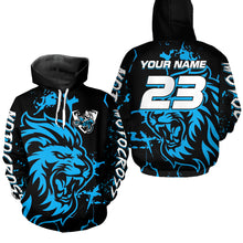 Load image into Gallery viewer, Lion Motocross Hoodie for Men Women Dirt Bike Racing Hoodie Custom Riding Shirt MH422