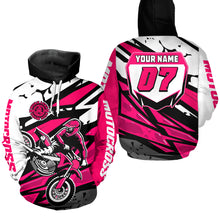 Load image into Gallery viewer, Custom Motocross Hoodie for Men Women Adult Dirt Bike Racing Hoodie Riding Shirt MH446