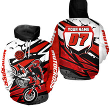 Load image into Gallery viewer, Custom Motocross Hoodie for Men Women Adult Dirt Bike Racing Hoodie Riding Shirt MH446