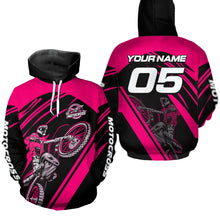 Load image into Gallery viewer, Custom Motocross Racing Hoodie for Men Women Adult Dirt Bike Hoodie Riding Shirt MH456
