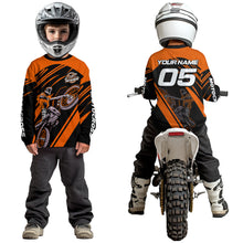 Load image into Gallery viewer, Orange Custom Motocross Jersey for Men Women Kid Dirt Bike Shirts Motorcycle Shirt XM456