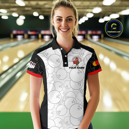 Funny Turkey Bowling Shirts for Women Men Team Bowling Jerseys for Thanksgiving MBL177