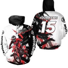 Load image into Gallery viewer, Custom Motocross Hoodie for Men Women Dirt Bike Pink Blue Racing Hoodie Shirt MH460