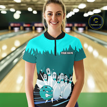 Load image into Gallery viewer, Custom Bowling Shirts for Women Men Bowling Jersey Polo &amp; 1/4 Zip Shirt for Team MBL221