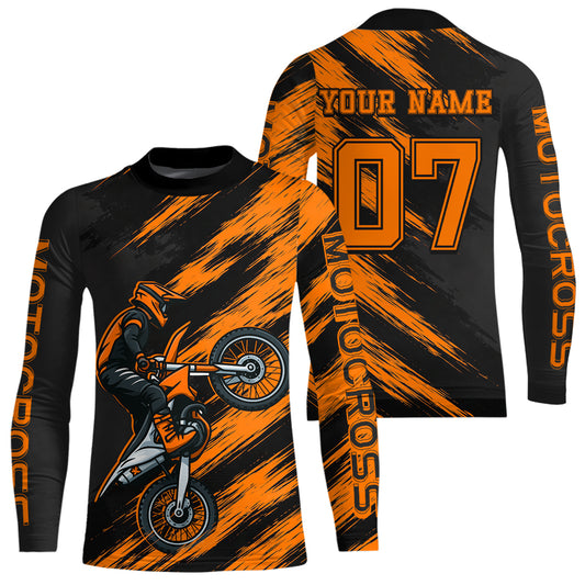 Orange Motocross Jersey Men Kid Women Dirt Bike Jersey Custom Motorcycle Riding Shirt XM483