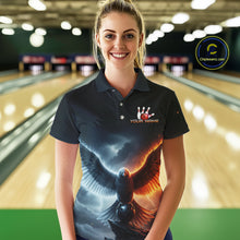 Load image into Gallery viewer, Eagle Bowling Shirts Team Women Men Custom Bowling Jersey Bowl Polo&amp;1/4 Zip MBL240