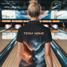 Load image into Gallery viewer, Eagle Bowling Shirts Team Women Men Custom Bowling Jersey Bowl Polo&amp;1/4 Zip MBL240