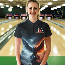 Load image into Gallery viewer, Eagle Bowling Shirts Team Women Men Custom Bowling Jersey Bowl Polo&amp;1/4 Zip MBL240