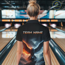 Load image into Gallery viewer, Eagle Bowling Shirts Team Women Men Custom Bowling Jersey Bowl Polo&amp;1/4 Zip MBL240