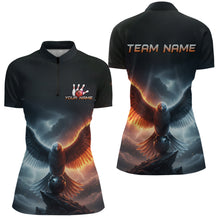 Load image into Gallery viewer, Eagle Bowling Shirts Team Women Men Custom Bowling Jersey Bowl Polo&amp;1/4 Zip MBL240