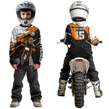 Load image into Gallery viewer, Orange Motocross Jersey Custom Dirt Bike Shirts for Men Kid Women Motorcycle Shirt XM488