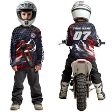 Load image into Gallery viewer, Red Motocross Racing Jersey for Kids Women Men Dirt Bike Shirts Motorcycle Riding Shirt XM493
