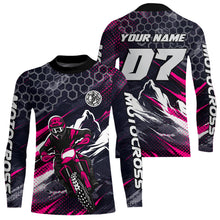 Load image into Gallery viewer, Pink Motocross Racing Jersey for Kids Women Men Dirt Bike Shirts Motorcycle Riding Shirt XM493