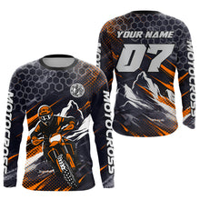 Load image into Gallery viewer, Orange Motocross Racing Jersey for Kids Women Men Dirt Bike Shirts Motorcycle Riding Shirt XM493