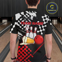 Load image into Gallery viewer, Red Beer Bowling Shirts for Team Women Men Beer Bowling Polo&amp;1/4 Zip Bowl League MBL255