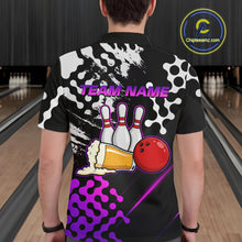 Load image into Gallery viewer, Purple Beer Bowling Shirts for Team Women Men Beer Bowling Polo&amp;1/4 Zip Bowl League MBL255