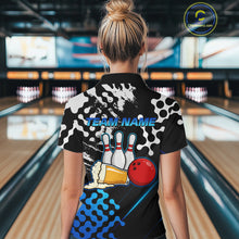 Load image into Gallery viewer, Blue Beer Bowling Shirts for Team Women Men Beer Bowling Polo&amp;1/4 Zip Bowl League MBL255