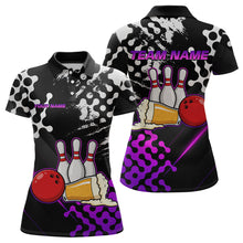 Load image into Gallery viewer, Purple Beer Bowling Shirts for Team Women Men Beer Bowling Polo&amp;1/4 Zip Bowl League MBL255