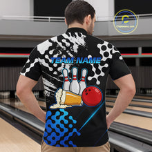 Load image into Gallery viewer, Blue Beer Bowling Shirts for Team Women Men Beer Bowling Polo&amp;1/4 Zip Bowl League MBL255