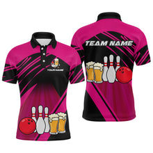 Load image into Gallery viewer, Funny Beer Bowling Shirts Pink Bowling Jersey for Team Women Men Bowl League MBL261