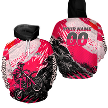 Load image into Gallery viewer, Custom Motocross Hoodie for Men Women Dirt Bike Racing Hoodie Custom Riding Shirt MH416