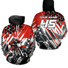 Load image into Gallery viewer, Custom Motocross Hoodie for Men Women Dirt Bike Racing Hoodie Custom Riding Shirt MH423