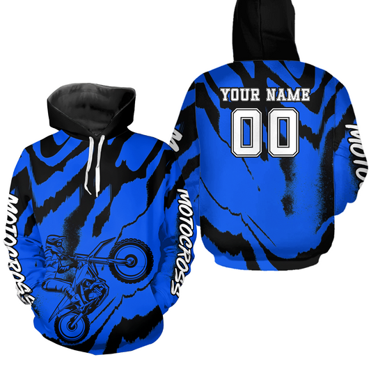 Personalized Motocross Hoodie for Men Women Dirt Bike Racing Hoodie Custom Riding Shirt MH428