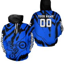 Load image into Gallery viewer, Personalized Motocross Hoodie for Men Women Dirt Bike Racing Hoodie Custom Riding Shirt MH428