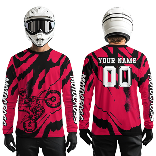 Pink Motocross Jersey for Kid Women Men Custom Dirt Bike Shirts Moto Racing Shirt XM428