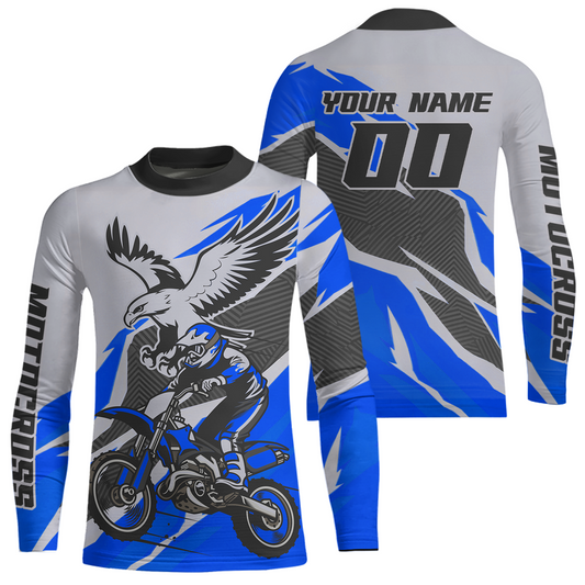 Blue Eagle Custom Motocross Jersey Men Women Kid Dirt Bike Shirts Motorcycle Shirt XM435