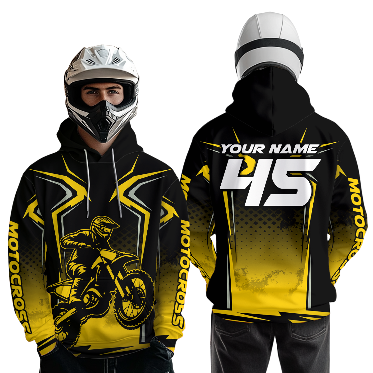 Custom Motocross Hoodie for Men Women Adult Dirt Bike Hoodie Off road Racing Shirt MH442