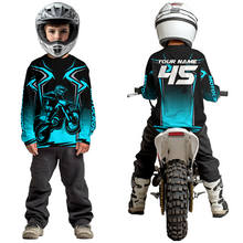 Load image into Gallery viewer, Custom Turqoise Motocross Racing Jersey Men Women Kid Dirt Bike Shirts Motorcycle Shirt XM442