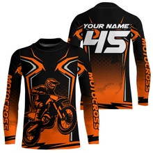 Load image into Gallery viewer, Custom Orange Motocross Racing Jersey Men Women Kid Dirt Bike Shirts Motorcycle Shirt XM442