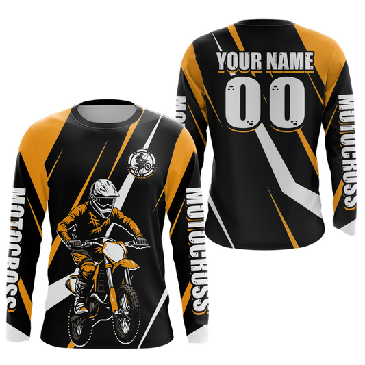 Orange Custom Motocross Racing Jersey Men Women Kid Dirt Bike Motorcycle Riding Shirt XM454