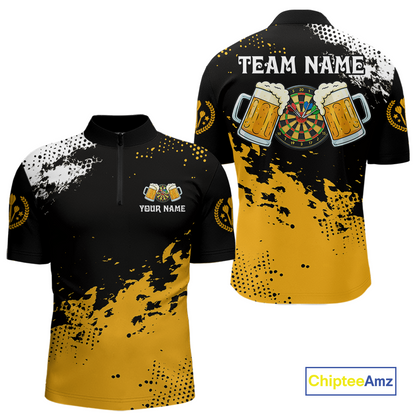 Custom Beer Darts Shirt for Men Darts Team Jerseys Dartboard Shirt Dart League NNT264