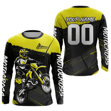 Load image into Gallery viewer, Yellow Motocross Jersey for Men Women Kid Dirt Bike Shirts Custom Off road Riding Shirt XM463