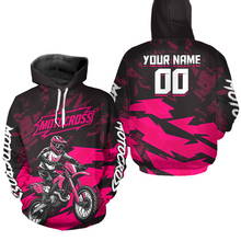 Load image into Gallery viewer, Custom Motocross Hoodie for Adult Men Women Dirt Bike Racing Hoodie Riding Shirt MH468