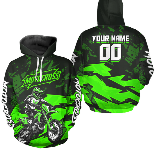 Custom Motocross Hoodie for Adult Men Women Dirt Bike Racing Hoodie Riding Shirt MH468