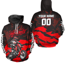 Load image into Gallery viewer, Custom Motocross Hoodie for Adult Men Women Dirt Bike Racing Hoodie Riding Shirt MH468