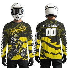 Load image into Gallery viewer, Yellow Custom Motocross Racing Jersey Men Women Kid Dirt Bike Shirts Off road Shirt XM468