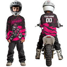 Load image into Gallery viewer, Pink Custom Motocross Racing Jersey Men Women Kid Dirt Bike Shirts Off road Shirt XM468