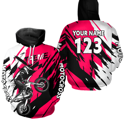 Custom Motocross Hoodie for Adult Men Women Dirt Bike Racing Hoodie Riding Shirt MH472