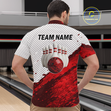 Load image into Gallery viewer, Red Bowling Shirts for Women Men Custom Bowling Jerseys Polo $ 1/4 Zip for Team MBL219