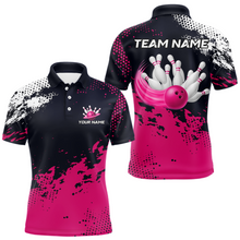 Load image into Gallery viewer, Pink Custom Bowling Shirts for Women Men Bowling Jersey Polo&amp;1/4 Zip Shirt for Team MBL224
