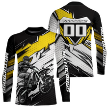 Load image into Gallery viewer, Yellow Motocross Jersey for Men Kid Women Dirt Bike Jersey Youth Motorcycle Riding Shirt XM487