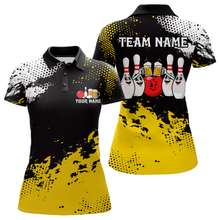 Load image into Gallery viewer, Yellow Funny Beer Bowling Shirts for Team Women Men Bowling Polo&amp;1/4 Zip Bowl League MBL254