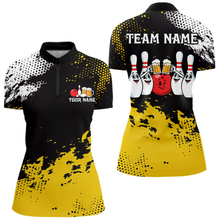 Load image into Gallery viewer, Yellow Funny Beer Bowling Shirts for Team Women Men Bowling Polo&amp;1/4 Zip Bowl League MBL254
