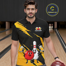 Load image into Gallery viewer, Yellow Funny Beer Bowling Shirts Beer Bowling Jersey Team Women Men Bowl League MBL258